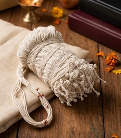 ब्रह्म घाट पवित्र जनेऊ – 20 नग पैक | पूजा, यज्ञ एवं सभी धार्मिक अनुष्ठानों हेतु