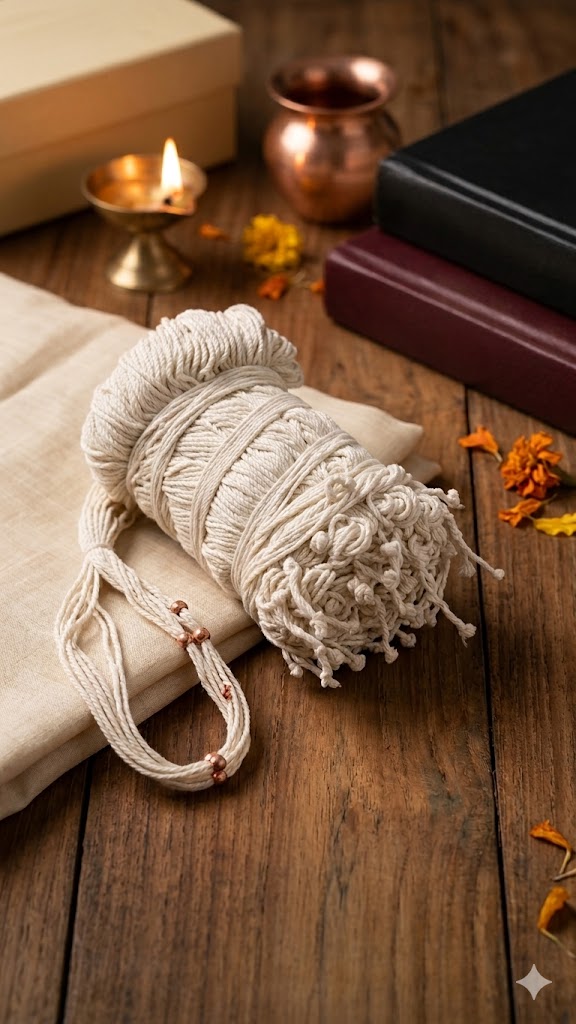 प्रीमियम मौली धागा नारा – पूजा, ब्रह्म घाट पवित्र जनेऊ – 20 नग पैक | पूजा, यज्ञ एवं सभी धार्मिक अनुष्ठानों हेतु